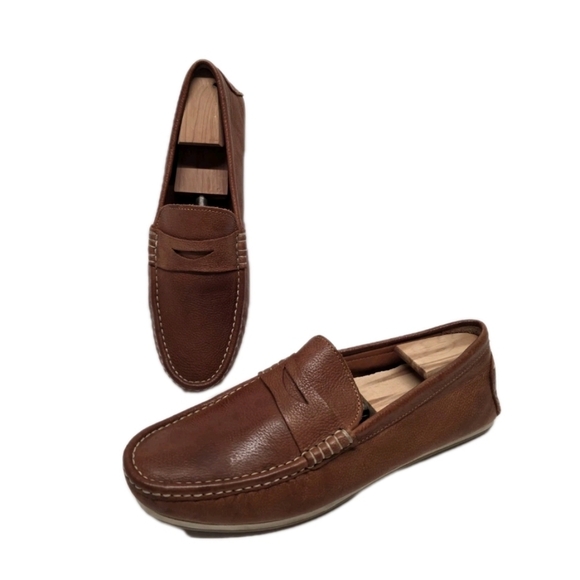 Allen Edmonds Super Sport Leather Lambskin Penny Loafers - Picture 2 of 8